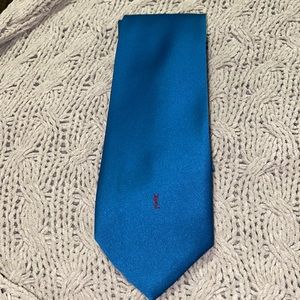 Yves Saint Laurent Men’s Tie (Blue/Maroon Red)